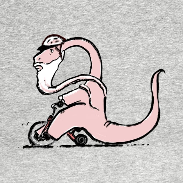 Dino on a trike by Jason's Doodles